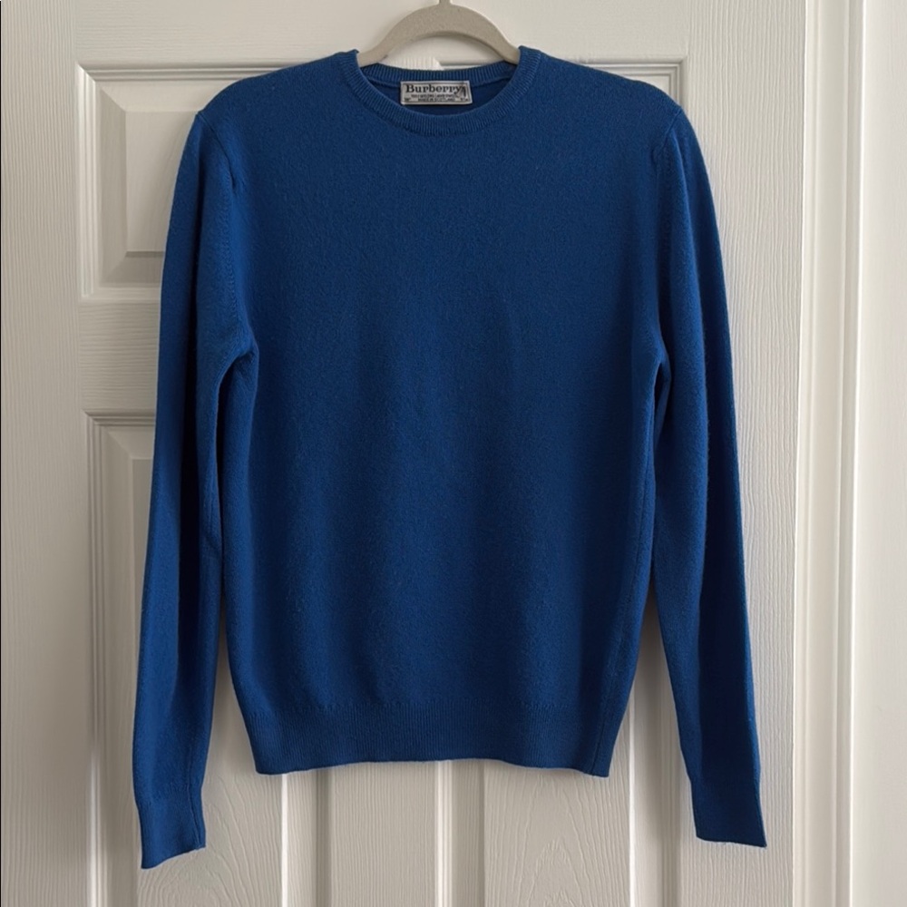 Burberry Blue Wool Sweater